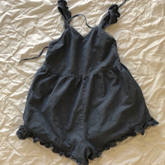 ASOS Babydoll Denim Romper - Picture 3 of 3